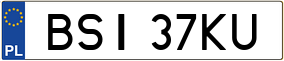 Trailer License Plate